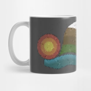 Mosaic Mountain Lake Mug